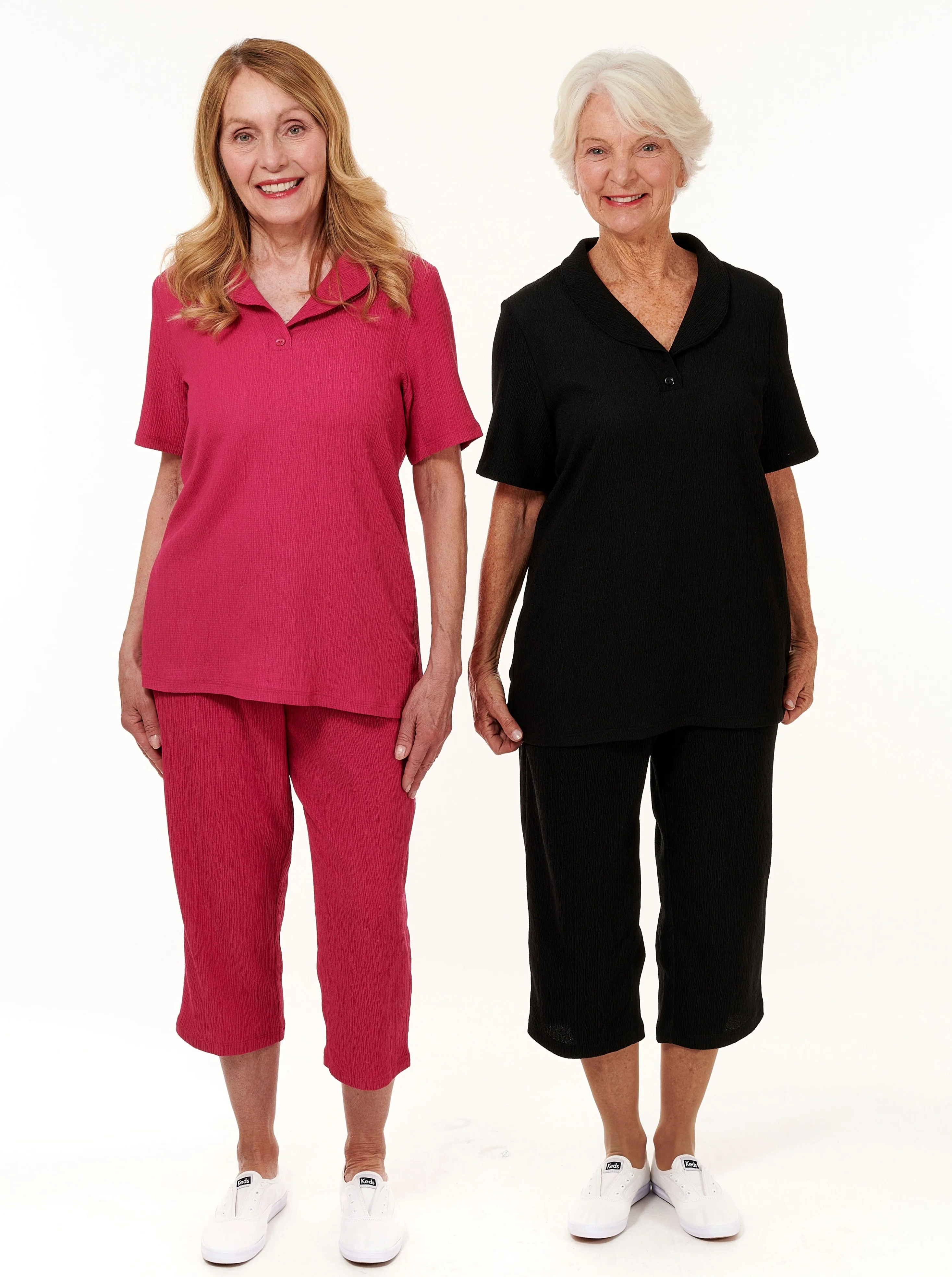 Crinkle Short Sleeve Top
