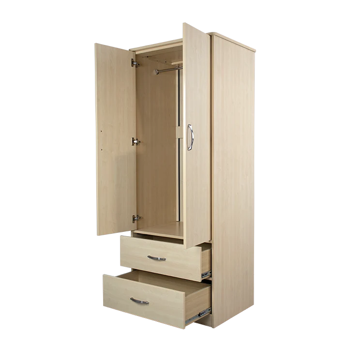Glenshaw 2-Door 2-Drawer Wardrobe - Image 4