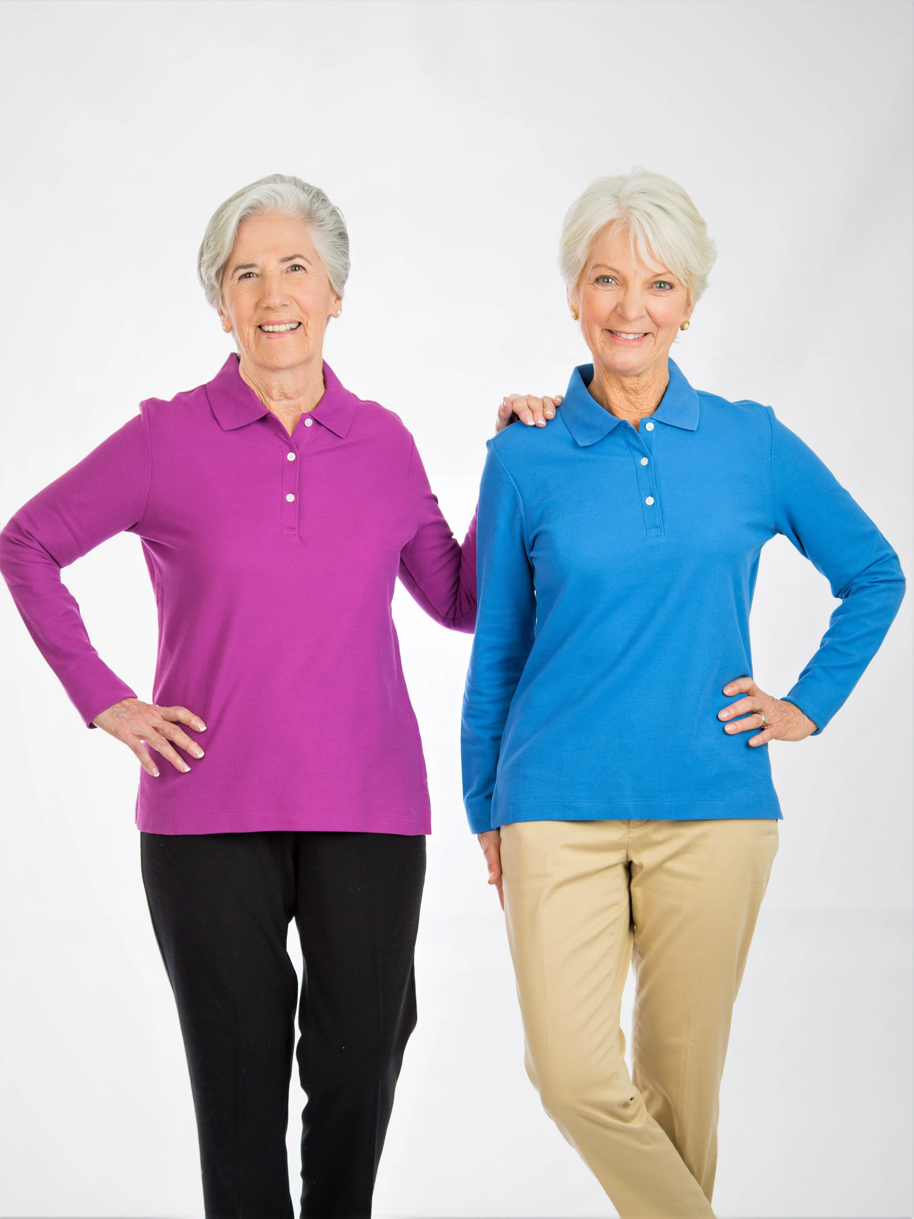 Long Sleeve Polo Shirt - Image 3