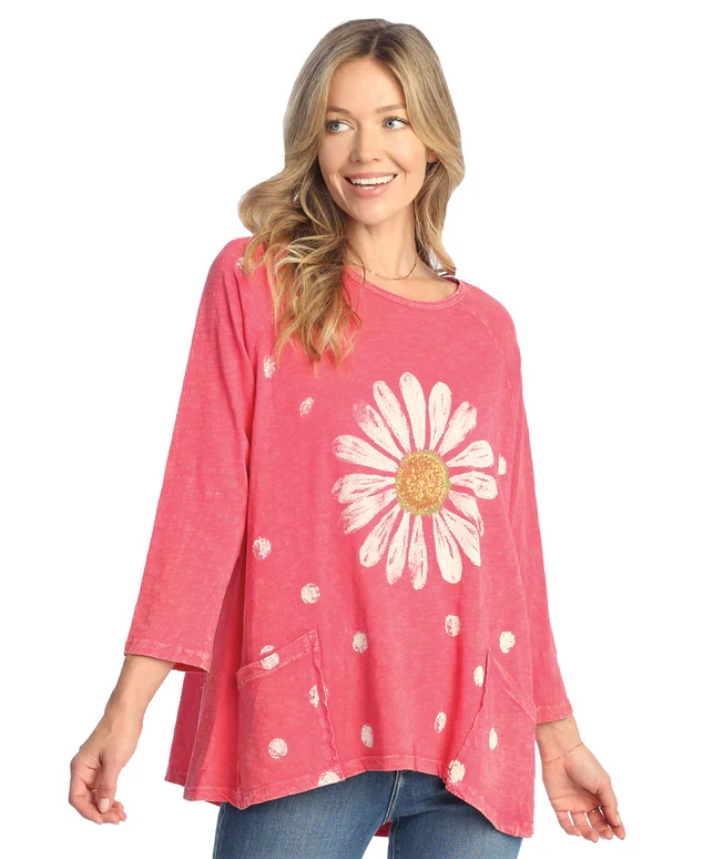 Mineral Wash Printed Pocket Tunic
