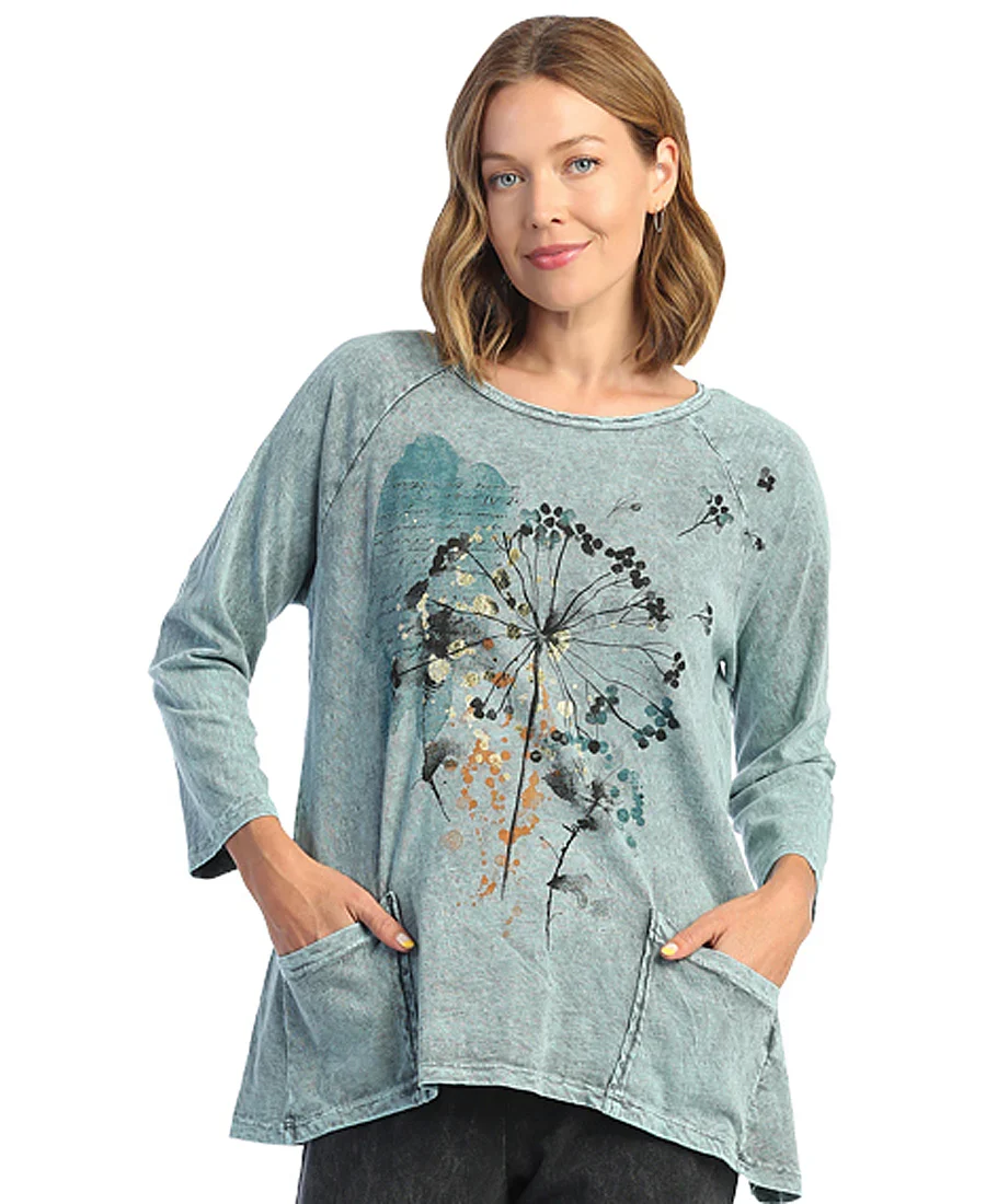 Mineral Wash Printed Pocket Tunic - Image 7
