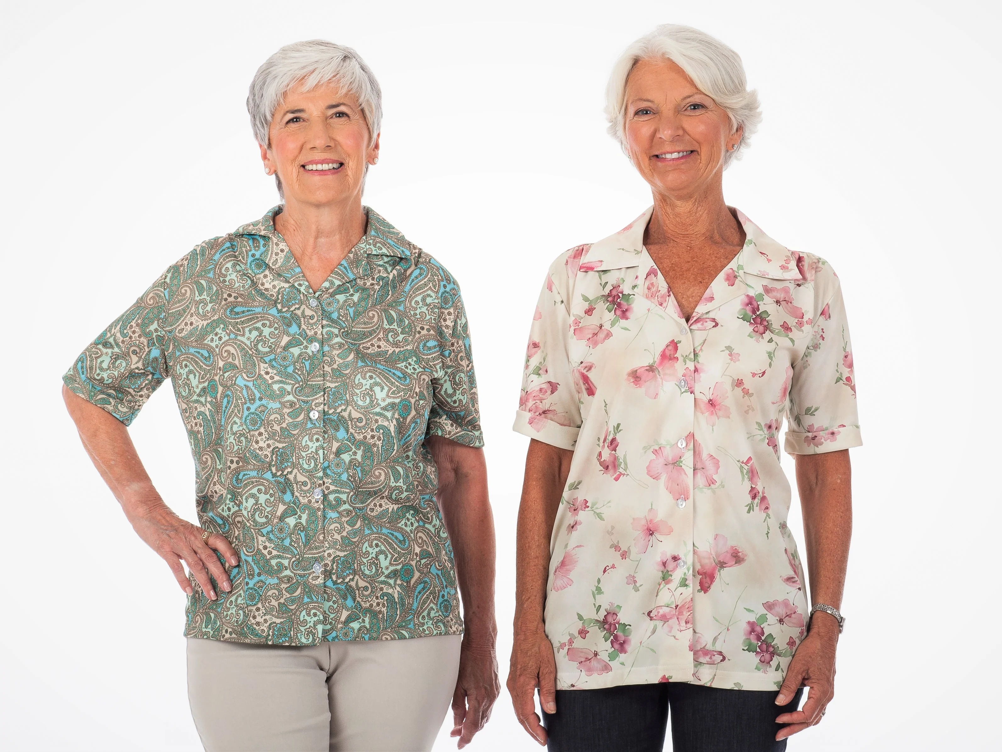 Polyester Blouse- Short Sleeve - Image 3