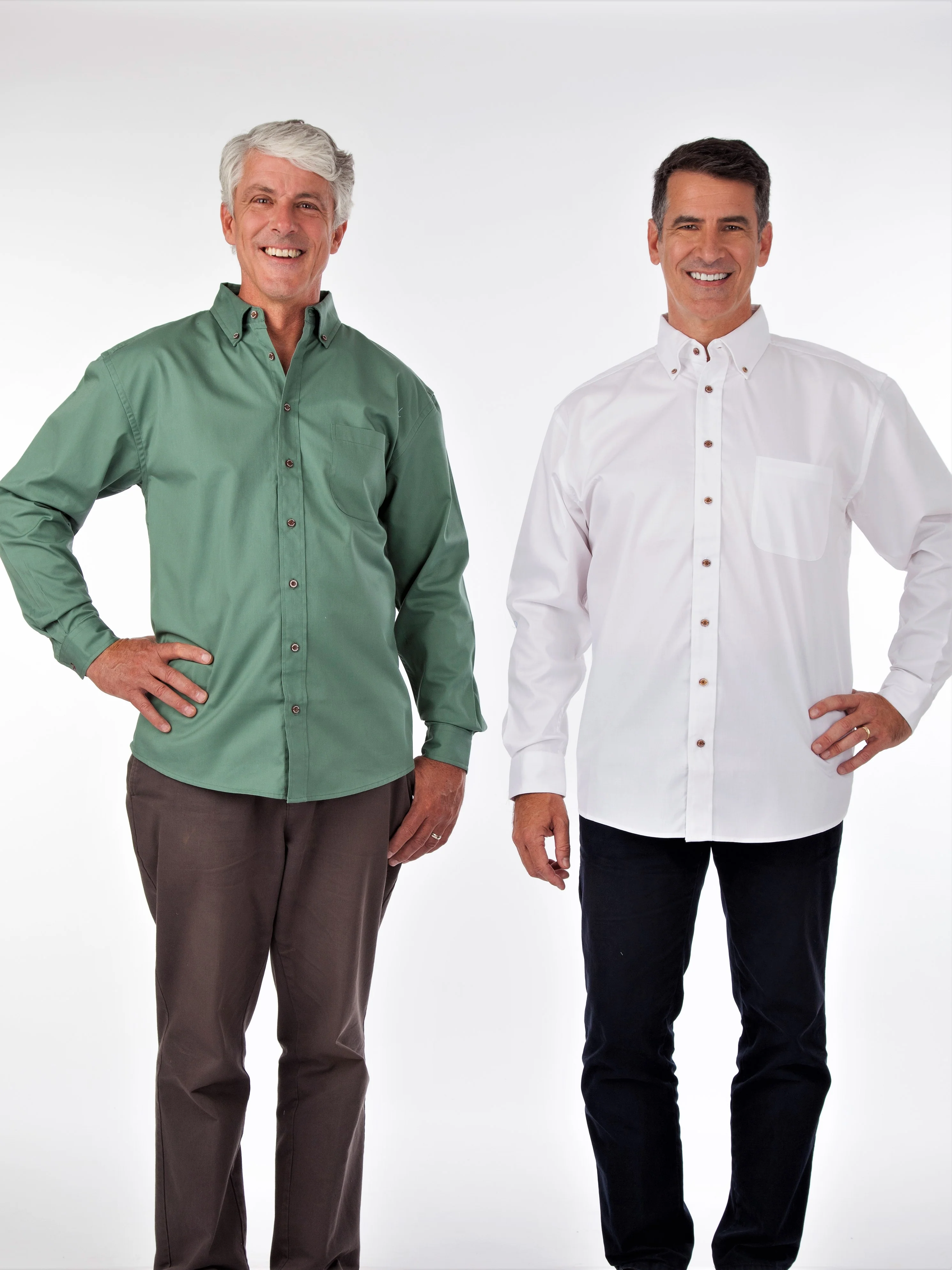 Stain Resistant Poplin Shirt- Long Sleeve - Image 2