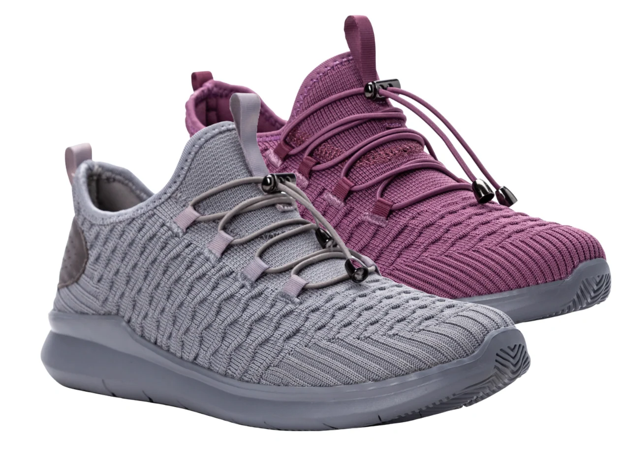 Stretch Knit No-Tie Elastic Lace Sneaker